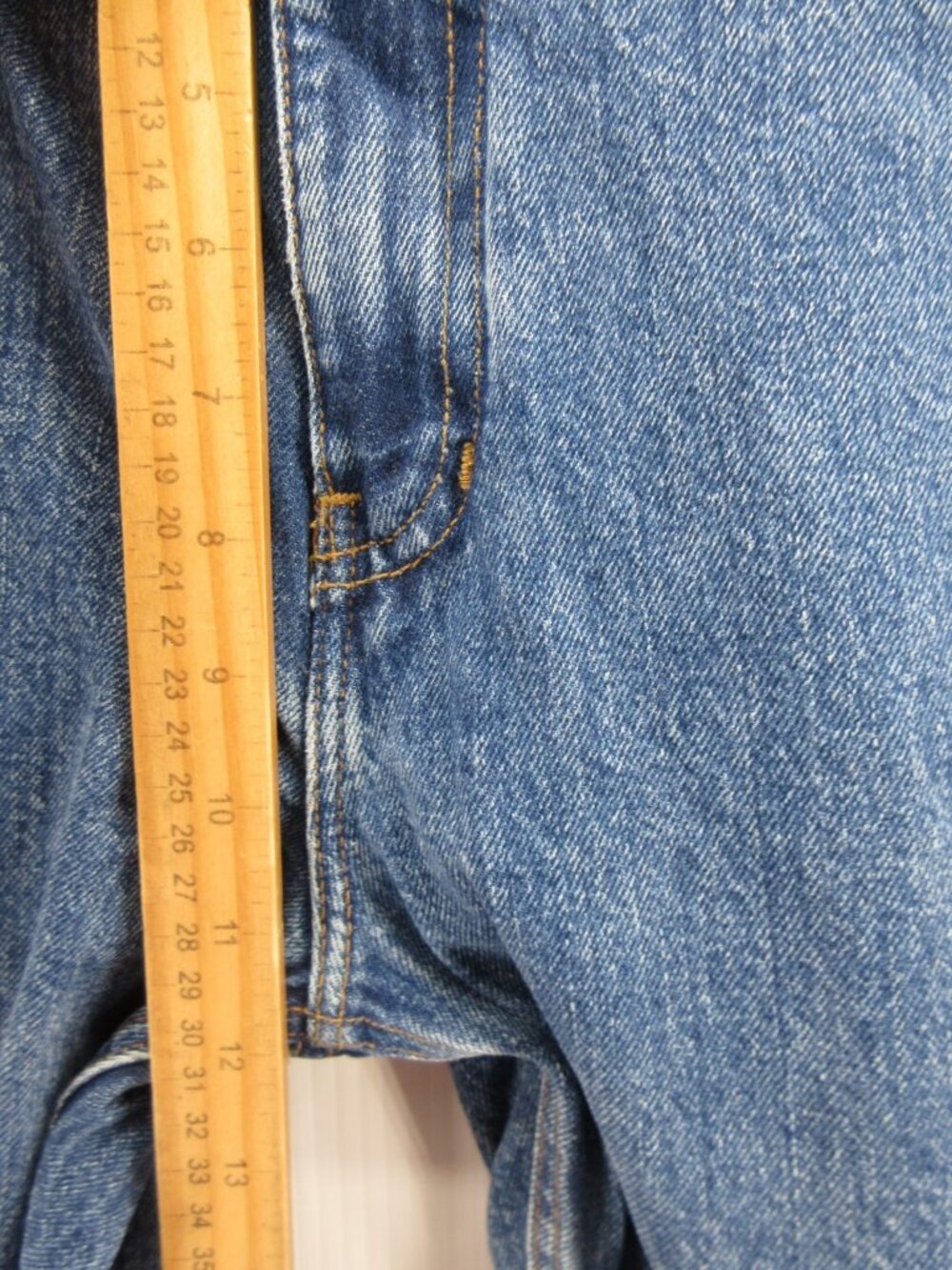 VINTAGE Banana Republic Jeans 14 Safari Travel Denim Pants 90s USA - Picture 4 of 10